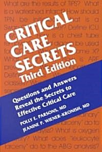 Critical Care Secrets (Paperback, 3rd)