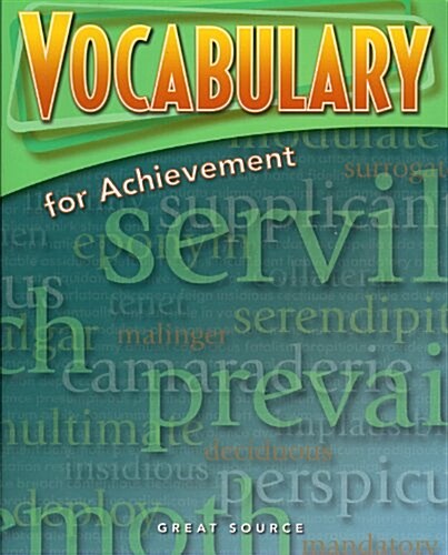 [중고] Great Source Vocabulary for Achievement: Student Edition Grade 11 Fifth Course 2006 (Paperback, 4)