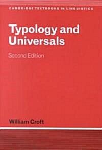 [중고] Typology and Universals (Paperback, 2 Revised edition)