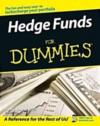 [중고] Hedge Funds for Dummies (Paperback)