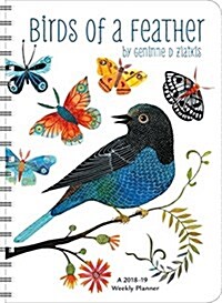 Geninne D Zlatkis 2018 - 2019 Weekly Planner: Birds of a Feather (Desk)