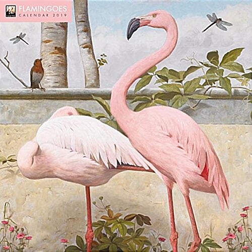 Flamingoes Wall Calendar 2019 (Art Calendar) (Calendar, New ed)