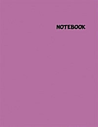 Notebook: Unlined Notebook - Large (8.5 X 11 Inches) - Blank Notebook - Sketch Book - 100 Pages - Orchid Glossy Cover (Paperback)