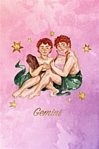 Gemini: Zodiac Starsign Notebook - 120-Page Lined Gemini Journal (Paperback)