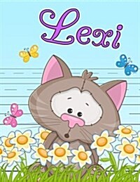 Lexi: Personalized Book with Childs Name, Primary Writing Tablet for Kids, 65 Sheets of Practice Paper, 1 Ruling, Preschoo (Paperback)
