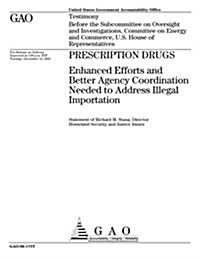 Gao-06-175t Prescription Drugs: Enhanced Efforts and Better Agency Coordination Needed to Address Illegal Importation (Paperback)