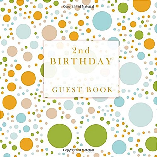 2nd Birthday Guest Book (Paperback)