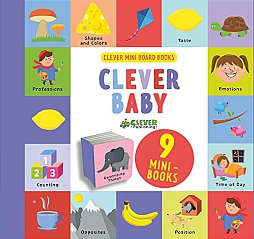 Clever Baby: 9 Mini Board Book Box Set (Boxed Set)