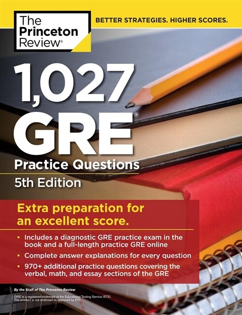 [중고] 1,027 GRE Practice Questions, 5th Edition: GRE Prep for an Excellent Score (Paperback)