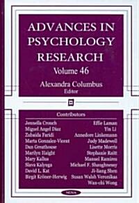 Advances in Psychology Research (Hardcover)