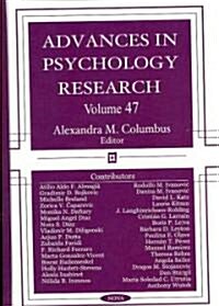 Advances in Psychology Researchv. 47 (Hardcover, UK)