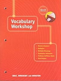 [중고] Elements of Language: Vocabulary Workshop Grade 8 Second Course (Paperback, Student)