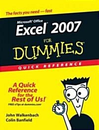 Excel 2007 for Dummies Quick Reference (Paperback)