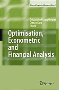Optimisation, Econometric and Financial Analysis (Hardcover)