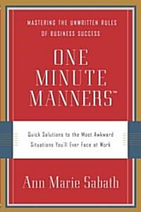 One Minute Manners (Hardcover, 1st)