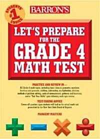 Barrons Lets Prepare for the Grade 4 Math Test (Paperback)