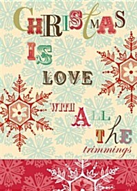Christmas Is Love with All the Trimmings Holiday Cards (Other)