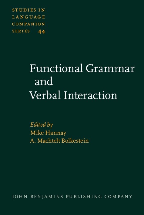 Functional Grammar and Verbal Interaction (Hardcover)