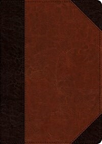 ESV Large Print Wide Margin Bible (Trutone, Brown/Cordovan, Portfolio Design) (Imitation Leather)