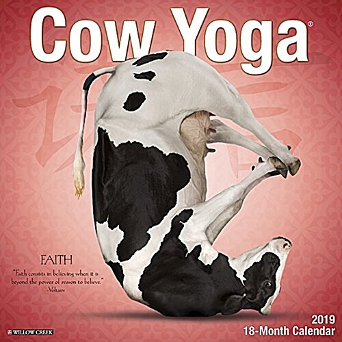 Cow Yoga 2019 Wall Calendar (Wall)