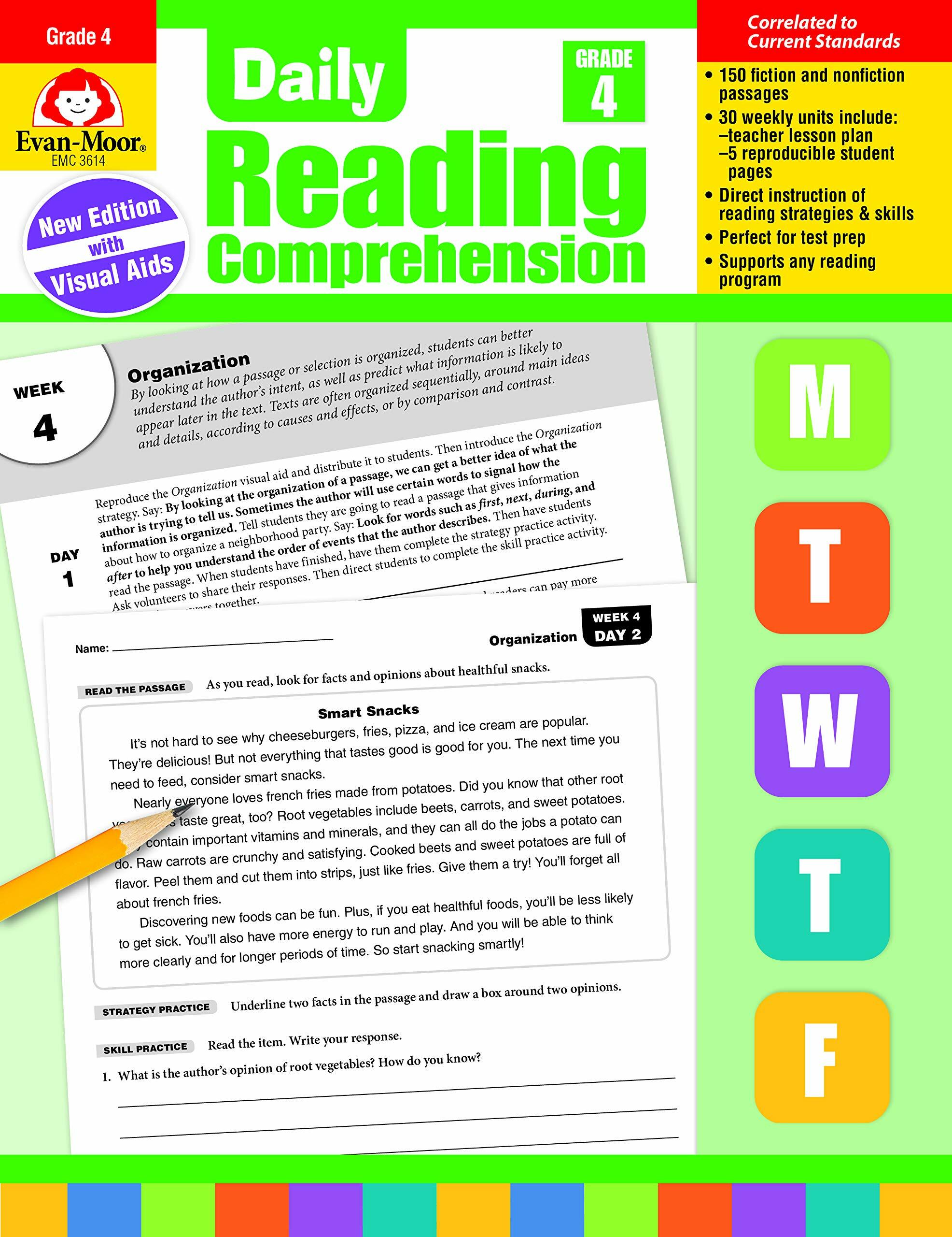 Daily Reading Comprehension, Grade 4 Teacher Edition (Paperback, Teacher)