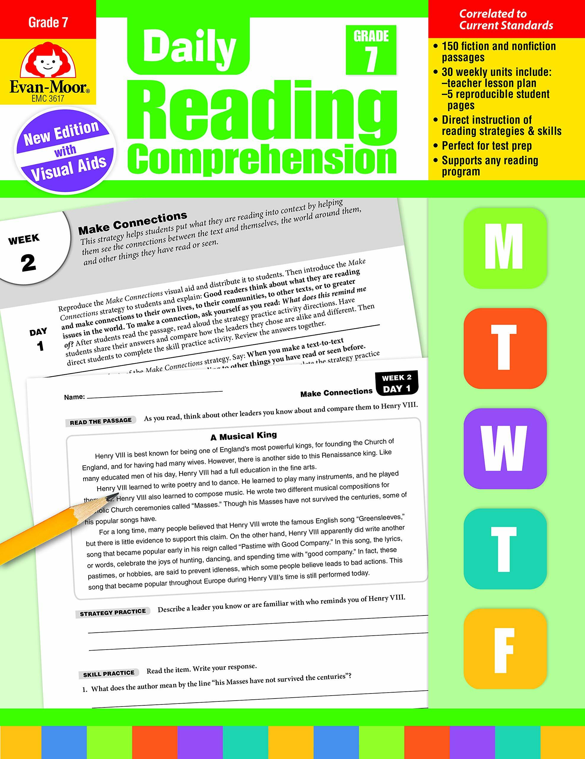Daily Reading Comprehension, Grade 7 Teacher Edition (Paperback, Teacher)