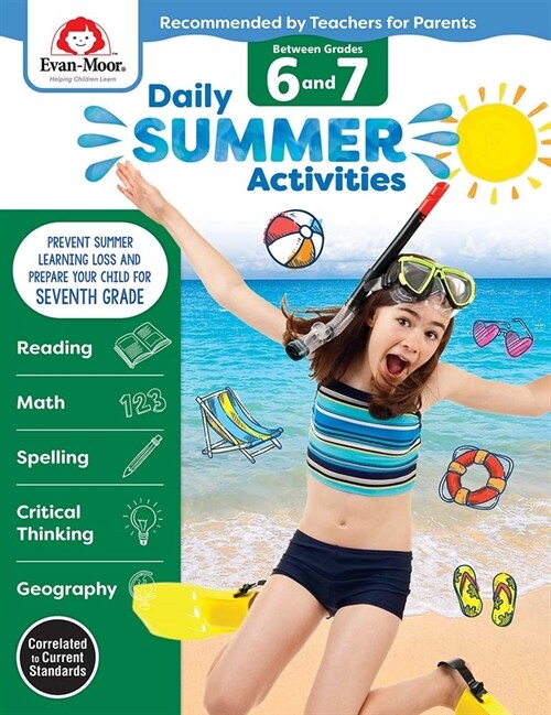 Daily Summer Activities: Between 6th Grade and 7th Grade, Grade 6 - 7 Workbook (Paperback)