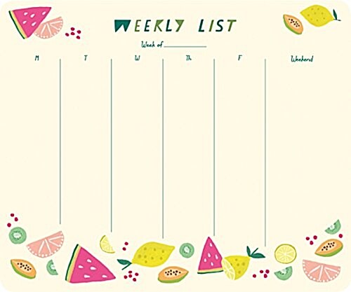 Citrus Fruits Weekly To-Do Pad (Other)