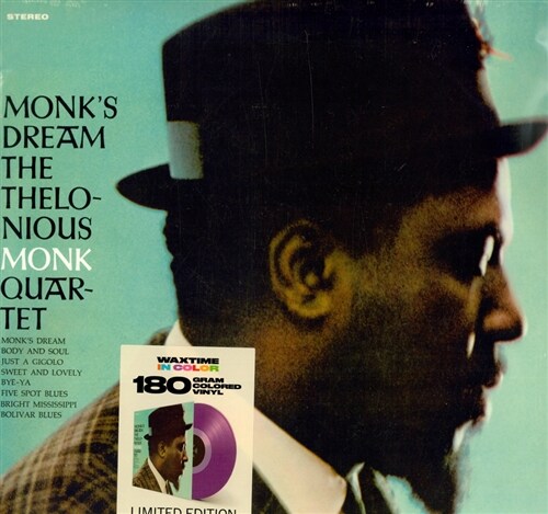 [수입] Thelonious Monk Quartet - Monks Dream [180g 오디오파일 LP][투명 퍼플 컬러 한정반]