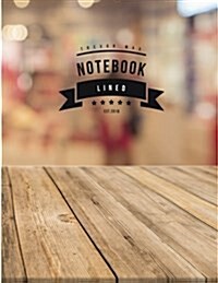 Notebook Lined: Wood Bokeh: Book: Notebook Journal Diary, 120 Lined Pages, 8.5 X 11 (Paperback)