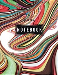 Notebook: Color illusion: Journal Dot-Grid, Graph, Lined, Blank No Lined: Book: Pocket Notebook Journal Diary, 120 pages, 8.5 x (Paperback)