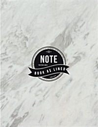 Notebook Lined: Marble Book: Notebook Journal Diary, 120 Lined Pages, 8.5 X 11 (Paperback)