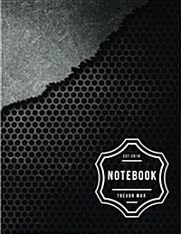Notebook: Metal background: Journal Dot-Grid, Graph, Lined, Blank No Lined: Book: Pocket Notebook Journal Diary, 120 pages, 8.5 (Paperback)