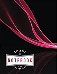 Notebook: Red Wave: Book: Diary, 120 Pages, 8.5 X 11 (Notebook Lined, Blank No Lined) (Paperback)