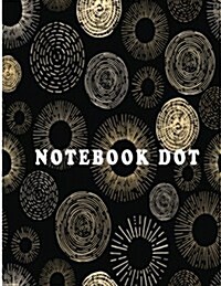 Notebook Dot: Circle Seamless Pattern: Notebook Journal Diary, 110 Pages, 8.5 X 11 (Paperback)