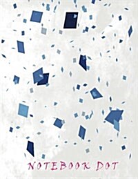 Notebook Dot: Blue confetti: Notebook Journal Diary, 110 pages, 8.5 x 11 (Paperback)