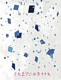 Sketchbook: Blue confetti: 110 Pages of 8.5 x 11 Blank Paper for Drawing, Doodling or Sketching (Sketchbooks) (Paperback)