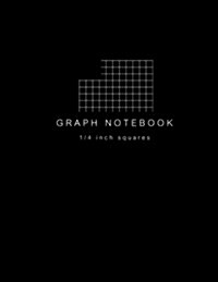 Graph Notebook 1/4 Inch Squares: Blank Quad Ruled 110 Square Grid Pages Large (8.5? X 11?) (Composition Books) (Paperback)