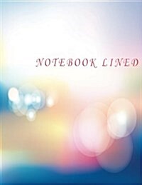 Notebook Lined: Blur Bokeh Background: Notebook Journal Diary, 110 Pages, 8.5 X 11 (Paperback)