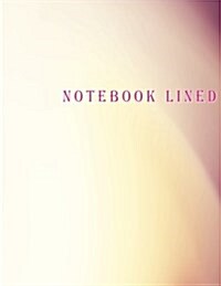 Notebook Lined: Warm tones: Notebook Journal Diary, 110 pages, 8.5 x 11 (Paperback)