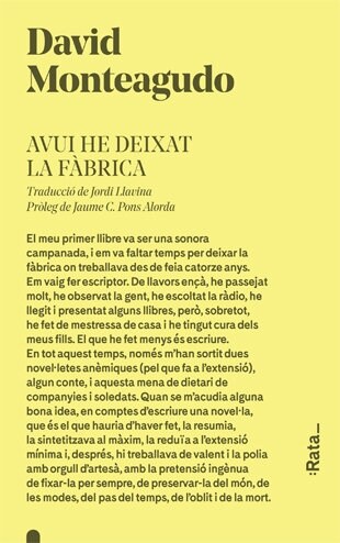 AVUI HE DEIXAT LA FABRICA (Paperback)