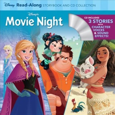 Disneys Movie Night Readalong Storybook and CD Collection: 3-In-1 Feature Animation Bind-Up (Paperback)