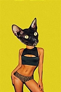 Bullet Journal: Sexy Cat Pop Art: Large Dot Grid Notebook - Retro Style (Paperback)