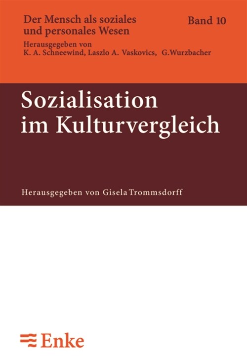 Sozialisation Im Kulturvergleich (Paperback)