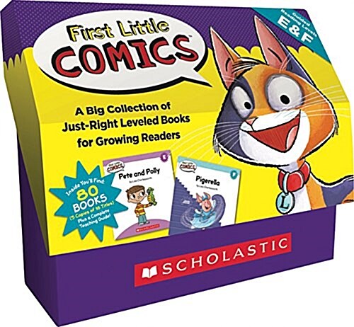 First Little Comics: Guided Reading Levels E & F (Classroom Set): 16 Funny Books That Are Just the Right Level for Growing Readers (Boxed Set)