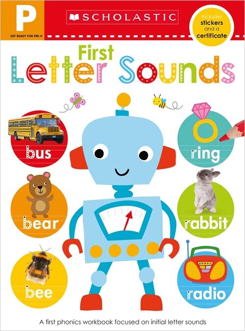 Get Ready for Pre-K Skills Workbook: First Letter Sounds (Scholastic Early Learners) (Paperback)