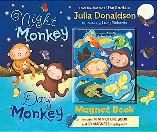 Night Monkey, Day Monkey Magnet Book (Board Book)
