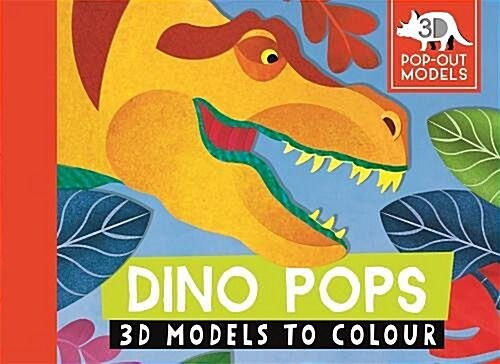 Dino Pops : 3D Models to Colour (Postcard Book/Pack)