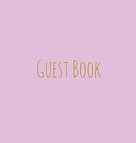 Wedding Guest Book, Bride and Groom, Special Occasion, Comments, Gifts, Well Wishs, Wedding Signing Book, Pink and Gold (Hardback) (Hardcover)