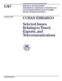Nsiad-99-10 Cuban Embargo: Selected Issues Relating to Travel, Exports, and Telecommunications (Paperback)